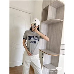 Женская футболка Celin*e из новой коллекции 👕  Реплика 1:1