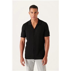 Black Actace Yaka Button Fortwear футболка