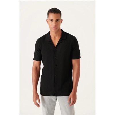 Black Actace Yaka Button Fortwear футболка