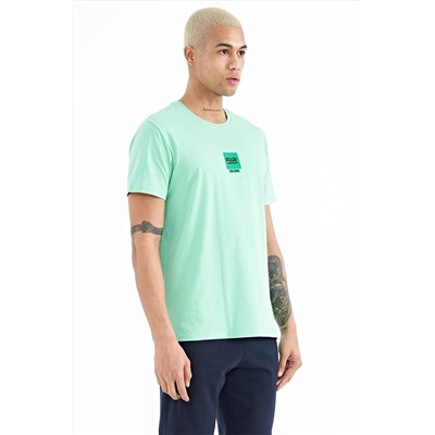 Мужская футболка стандартного кроя Bert Water Green — 88210 A11ER-88210