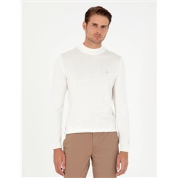 Ecru Slim Fit Half Fisherman воротник основной трикотаж казах