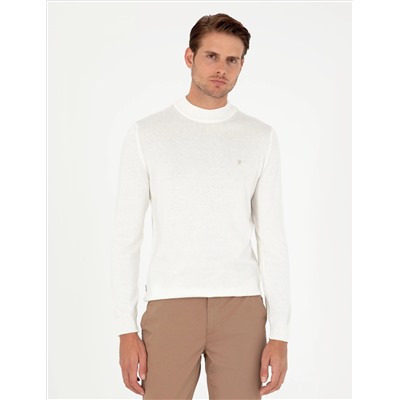 Ecru Slim Fit Half Fisherman воротник основной трикотаж казах