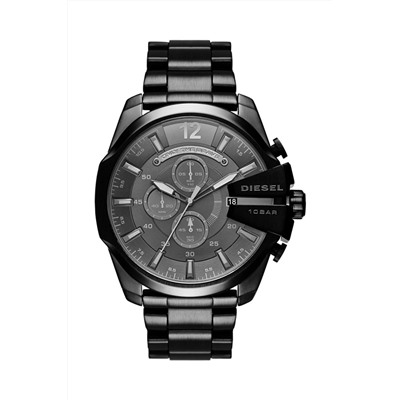 Reloj de cuarzo de acero - Cronógrafo - Negro