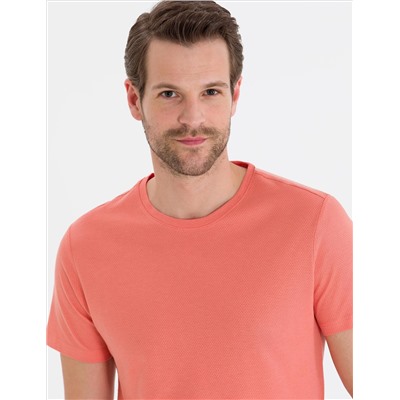 Pink Slim Fit Basic T -For