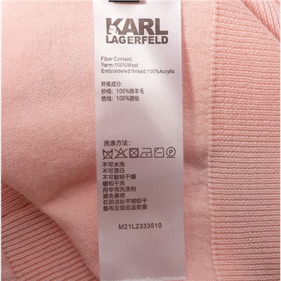 Свободный повседневный свитер с крупной вышивкой KARL LAGERFEL*D ОРИГИНАЛ!
