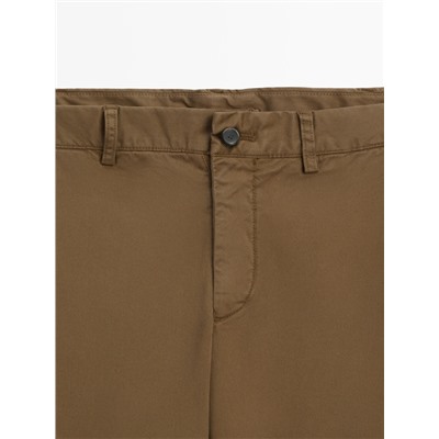 Pantalón chino mezcla algodón slim fit