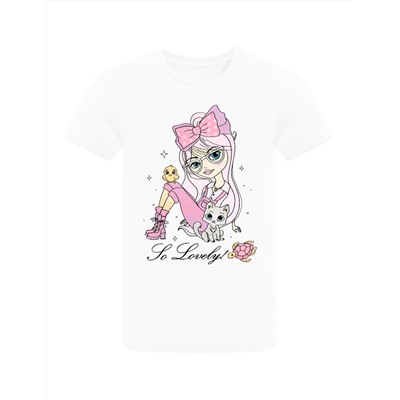 Футболка для девочки KETMIN LOVELY цв.Белый