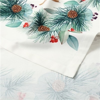 Скатерть новогодняя "Этель" New Years treat 150х110см +/-3см с ВГМО, 100%хл, саржа 190гр/м2