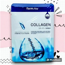 FarmStay Маска-салфетка КОЛЛАГЕН, Visible Difference Mask Sheet Collagen, 23мл