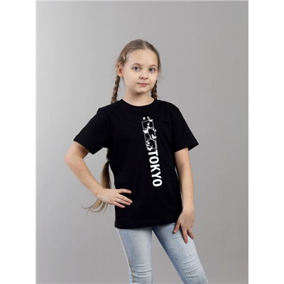 HSJG 64058-22K Футболка для девочки,черный