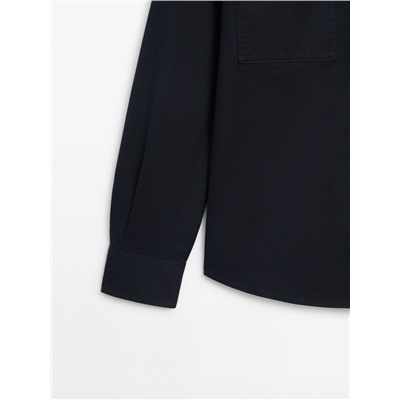 Sobrecamisa doble bolsillo mezcla algodón