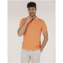 Open Orange Slim Fit Polo Yaka Mercerized T -For