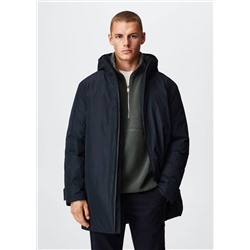 Parka acolchada repelente al agua -  Hombre | MANGO OUTLET España