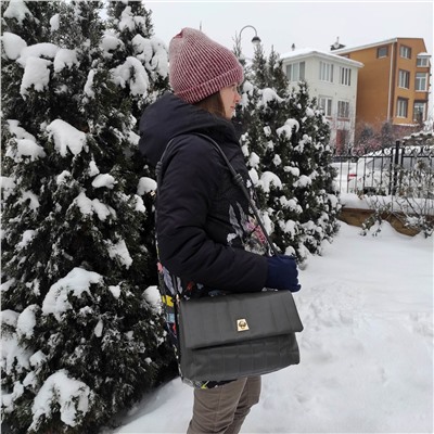 Женская сумка  21278 (Серо-синий)