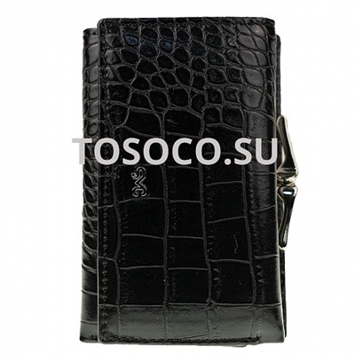 h-1004-1 black кошелек натуральная кожа и экокожа 10х12х2