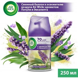Освежитель воздуха автомат (сменный блок) AirWick (Аирвик) Pure «Пачули и Эвкалипт», 250 мл