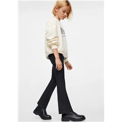 Pantalón flare encerado -  Niña | MANGO OUTLET España