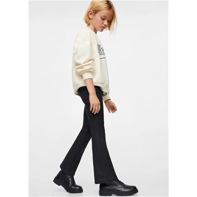 Pantalón flare encerado -  Niña | MANGO OUTLET España