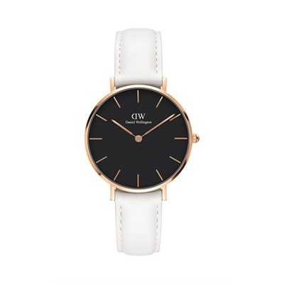 Reloj de cuarzo de piel y chapado en oro rosa Petite Bondi