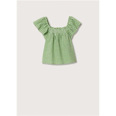 Blusa cuadros vichy -  Niña | MANGO OUTLET España