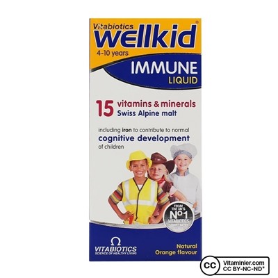 Vitabiotics Wellkid Immune Liquid Multivitamin 150 мл