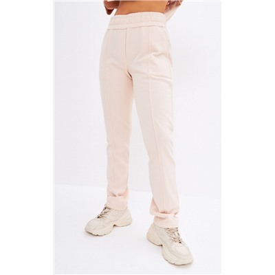 Брюки спорт F312-0851 pale beige