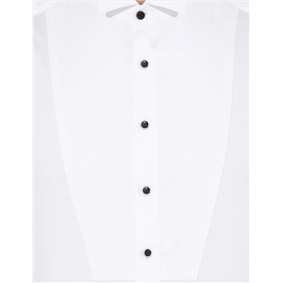 Белый бывший Рубашка для смокинга Slim Fit