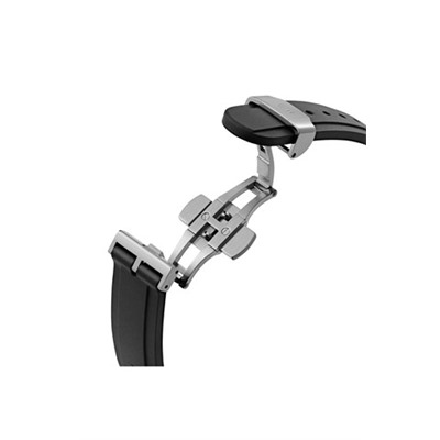 Reloj de cuarzo de silicona Iconic Motion - 44 mm - Negro