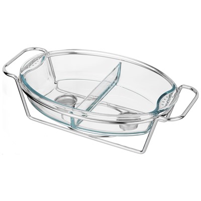 МАРМИТ AGNESS  ОВАЛЬНЫЙ 2 ОТСЕКА SILVER 2,6L