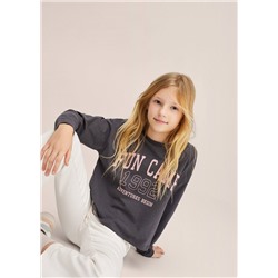 Camiseta manga larga mensaje -  Niña | MANGO OUTLET España