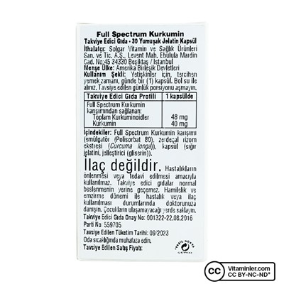 Solgar Full Spectrum Curcumin 185x 30 Softgel