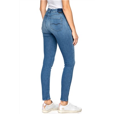 Vaquero de tiro alto skinny fit Luzien - Azul