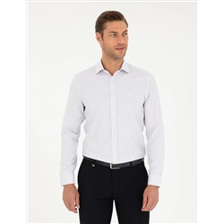 Purple Slim Fit рубашка с длинным рукавом