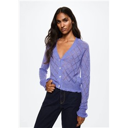 Cárdigan punto calado -  Mujer | MANGO OUTLET España