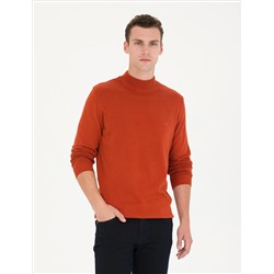 Плитка Slim Fit Half Fisherman воротник базовый трикотажный свитер