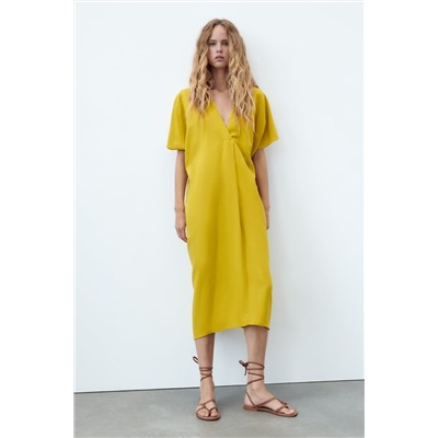 VESTIDO TÚNICA CON LINO
