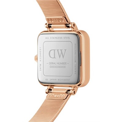 Reloj de cuarzo de acero y chapado en oro rosa Studio