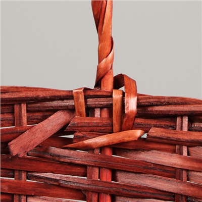 Набор корзин плетёных, 3 шт., 38×30×14 см, 33×25×12 см, 28×20×11 см, ива, коричневая