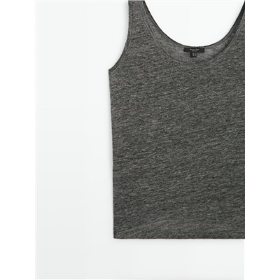 100% linen tank top