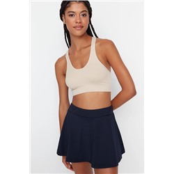 Navy Blue 2 Layer Shorts Теннисные вязание спортивные шорты юбка Twoss22sr00067