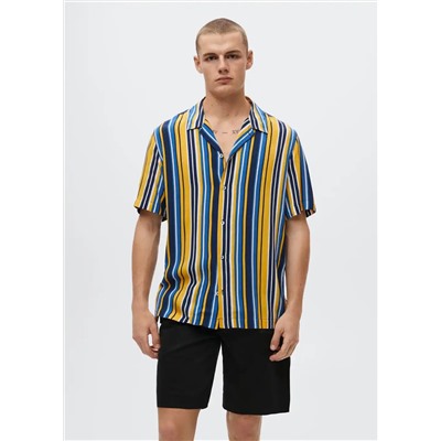 Camisa fluida rayas -  Hombre | MANGO OUTLET España