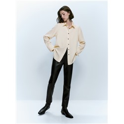 Contrast buttoned shirt