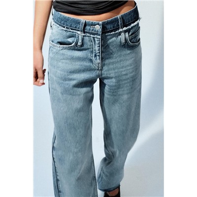 JEANS Z1975 RECTOS DOBLE CINTURA TIRO ALTO FULL LENGTH