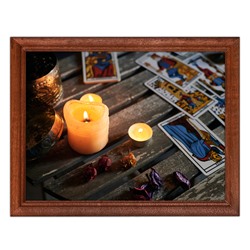 POSG-0058 Постер в рамке 23x17см Свечи и Таро