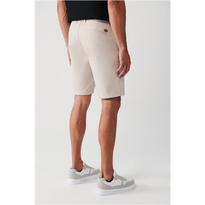 Бежевые гибкие шорты Patara Chino Canvas