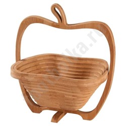 Фруктовница из бамбука "Яблоко" арт.6375