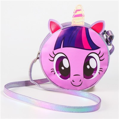 Сумка детская "Искорка. Пони", My little Pony, сиреневая блестящая