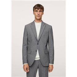 Americana traje slim fit microestructura -  Hombre | MANGO OUTLET España