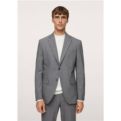 Americana traje slim fit microestructura -  Hombre | MANGO OUTLET España