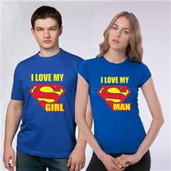 Парные футболки "I love my Superman / Supergirl"